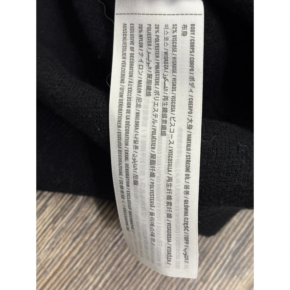 Abercrombie & Fitch‎ Soft A&F Collection Black V-Neck Sweater XS Drop Shoulder